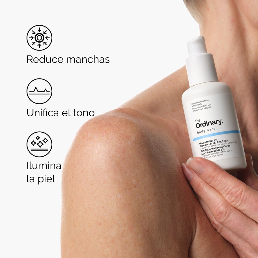 NIACINAMIDE 5% FACE AND BODY (EMULSI&Oacute;N PARA ROSTRO Y CUERPO CON NIACINAMIDA)